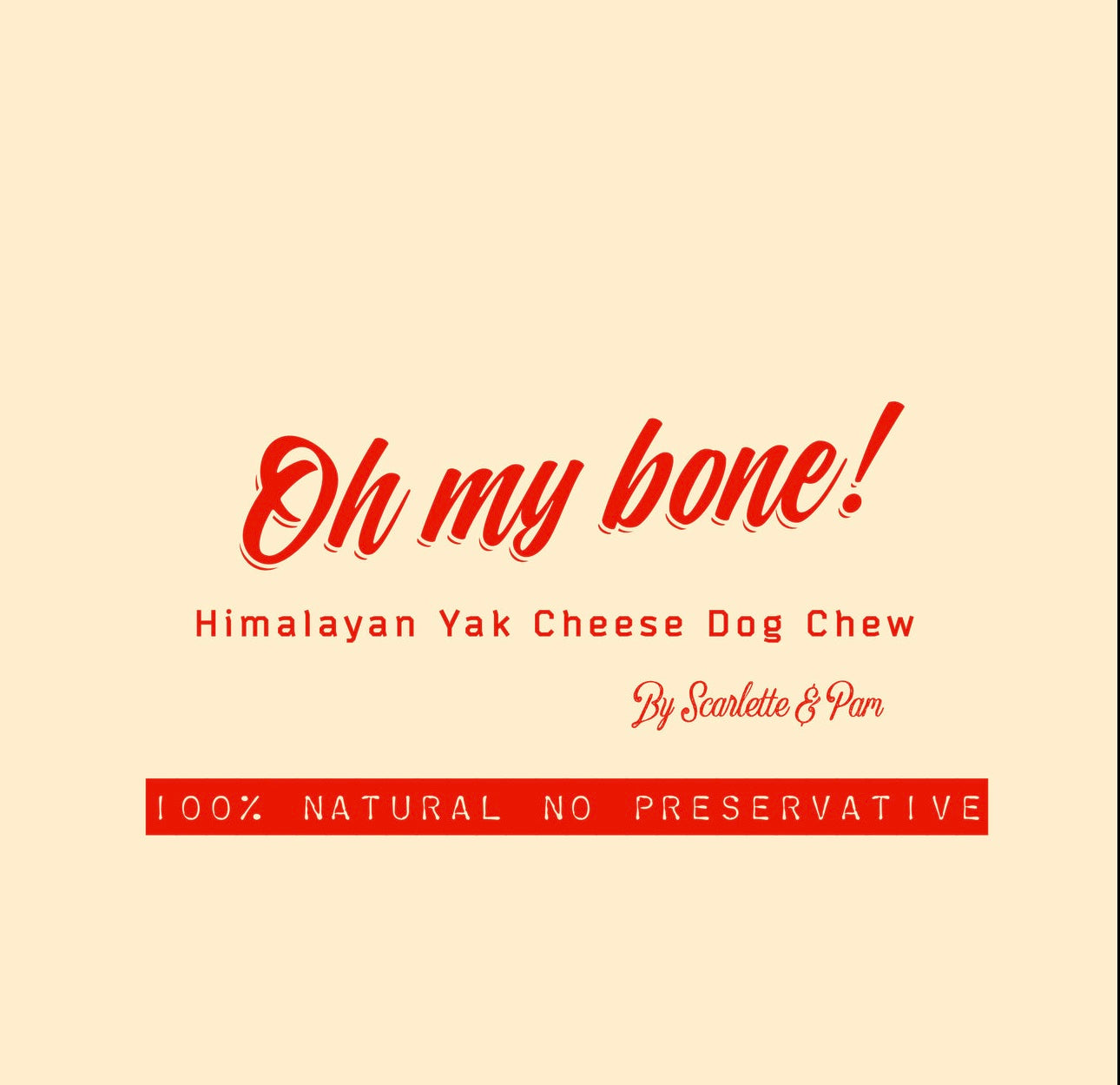 Oh My Bone！ - Yak Cheese Dog Chew Milk Bone 寵物尼泊爾高山牦牛奶骨
