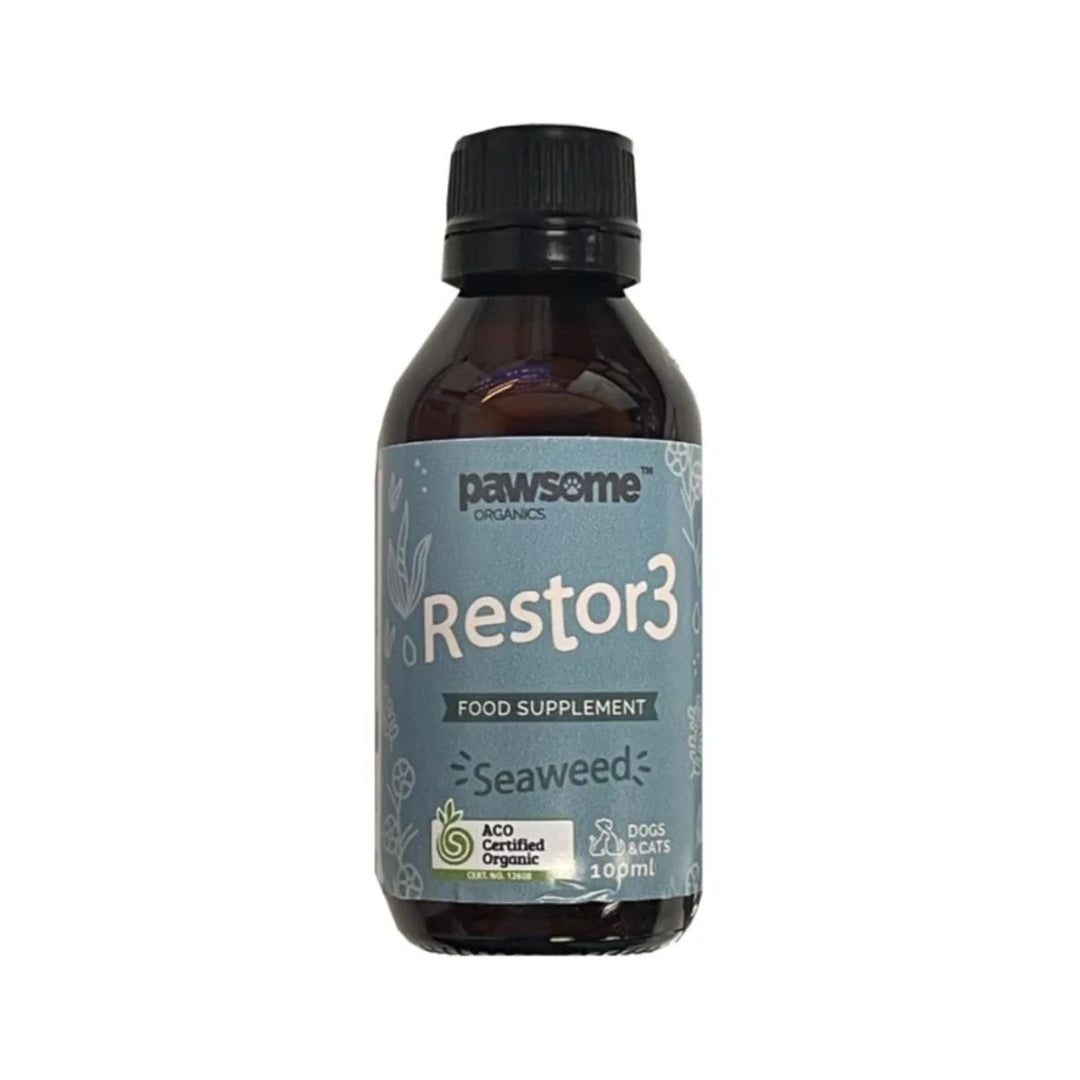 Pawsome Organics Restor3 Food Supplement [Seaweed] 有機海藻亞麻籽油100ml