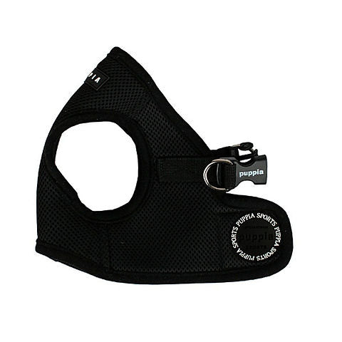 Puppia 輕便透氣柔軟背心(背扣胸帶加魔術貼) 黑色 PUPPIA Harness Pro-HB1828-BLACK(L)