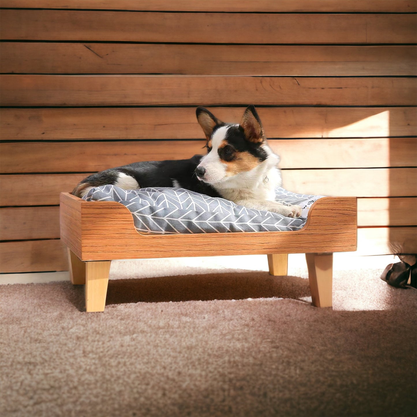 Hand Crafted Doggie Bed 原木寵物床